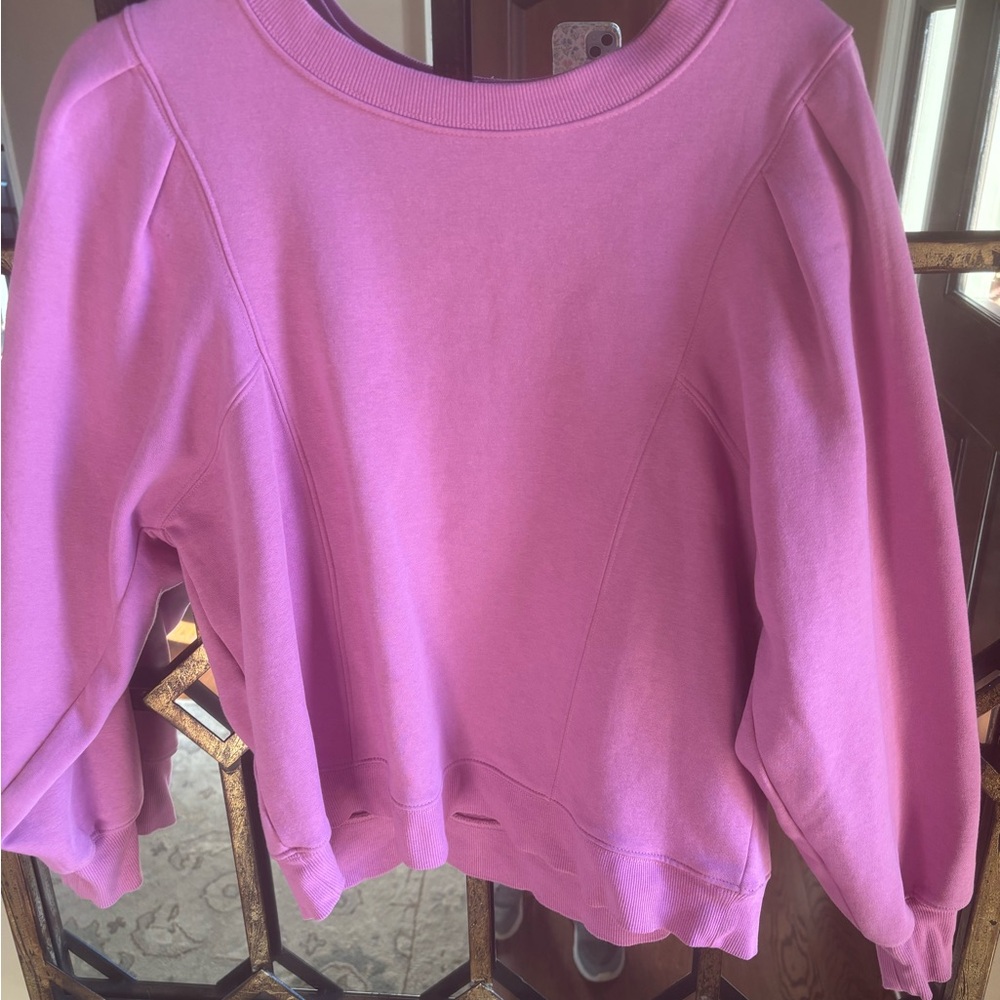 LOFT Vibrant Pink Crewneck Sweatshirt